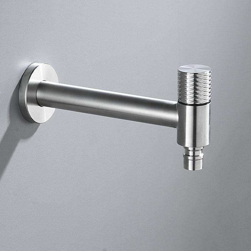 Nickel 304 Stainless Steel Washing Machine Faucet Black Wall Mounted Outdoor Exterior Garden Bibcock Bath Toilet Mop Pool Taps