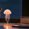 LED Gradient Jelly Fish Light with Base Cute Jellyfish Desk Lamp Jellyfish Dancing Leg Light for Bedrooms Living Room