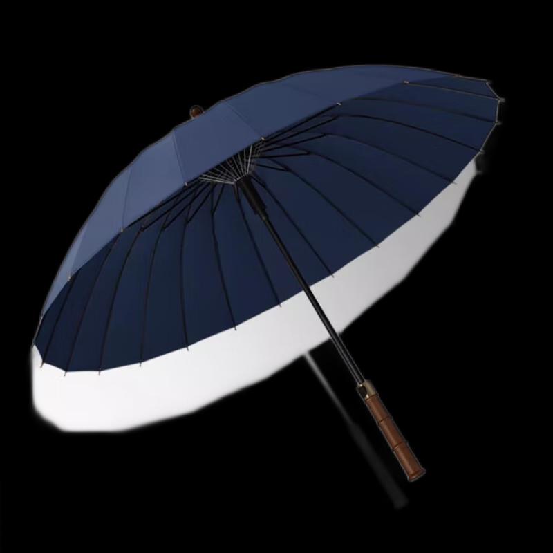 Mido M8003 24K Solid Wood Handle Large Windproof Manual Umbrella