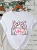 Trend Dog Mama Printed Women T-shirts Fashion Cartoon Graphic Print T-shirts Clothes Female Shirt Short Sleeve Casual Tees