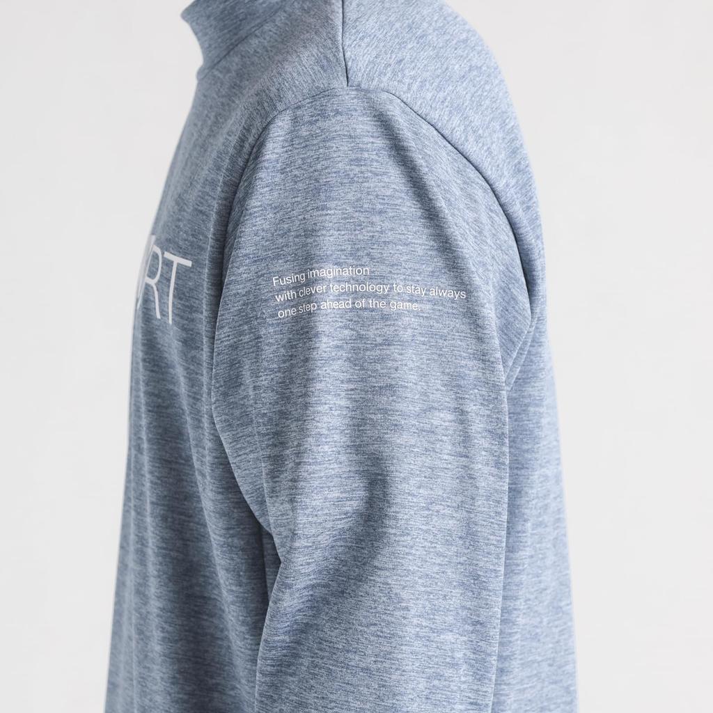 Move Sports Long Sleeve Descente Soft Warm Heather Mock Neck for Training and BL Shirt, Shirt, Warm, Stretchy, Fleece-Lined, Running,