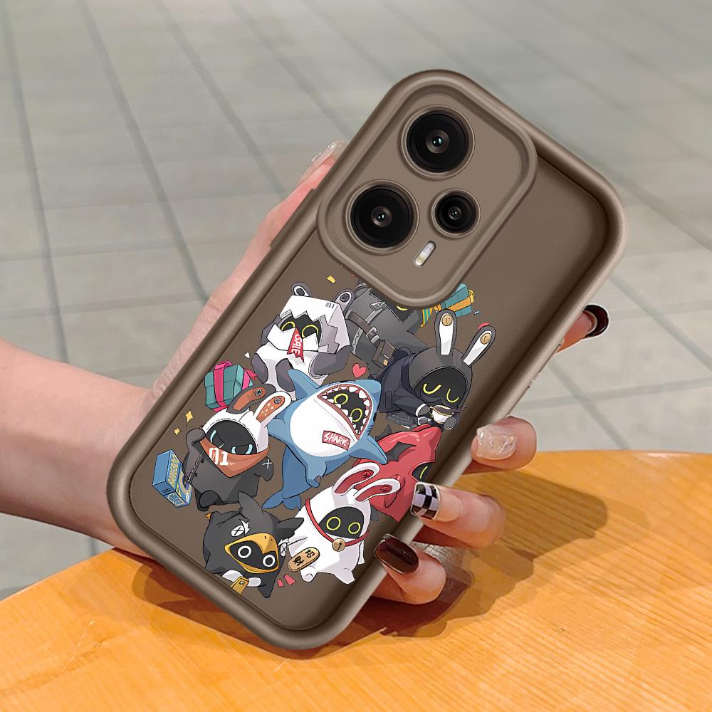 

М який силіконовий квадратний драбинний друкований візерунок Корпус телефону Повне покриття Камера Протиударний захист Гумовий чохол для Xiaomi Redmi Redmi Note 8 Pro коричневий