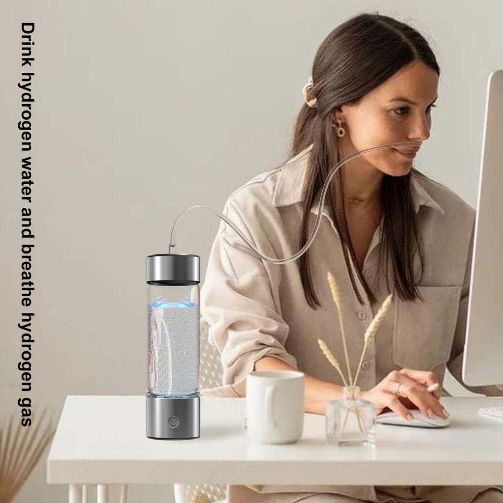 Portable Hydrogen Water Bottle 460ML SPE   Technology for Boosting Metabolism and Immunity USB Rechargeable