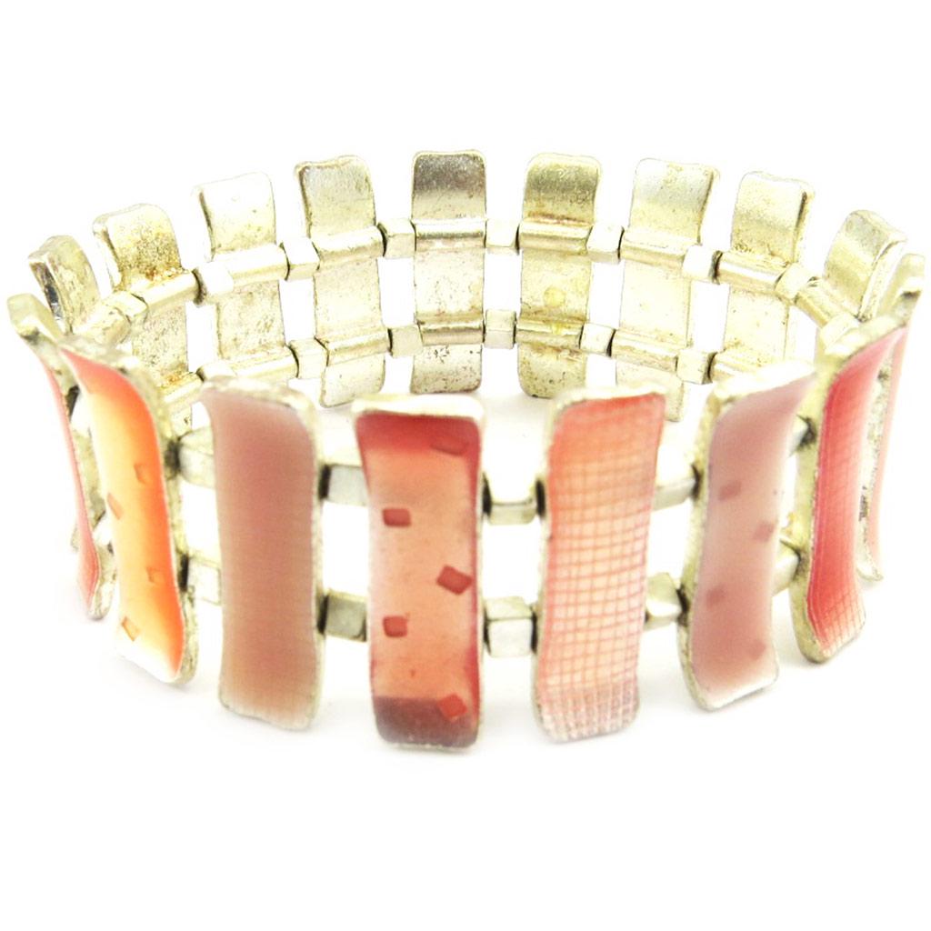 Les Trésors De Lily [A5045] - Designer Bracelet 'Baie De Soleil' Old Pink