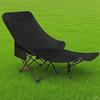 Adjustable Outdoor Moon Chair with Footrest for Camping, Balcony, or Home Use