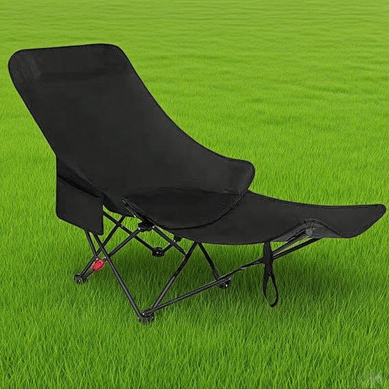 Adjustable Outdoor Moon Chair with Footrest for Camping, Balcony, or Home Use