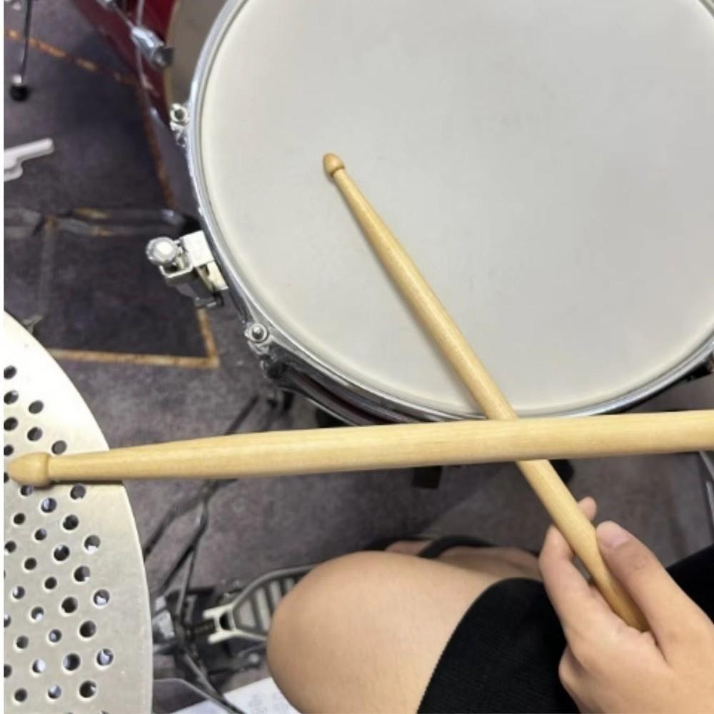 1 Pairs 7A Drum Mallets Sturdy Drum Sticks Percussion Accessories Maple Drumsticks Jazz
