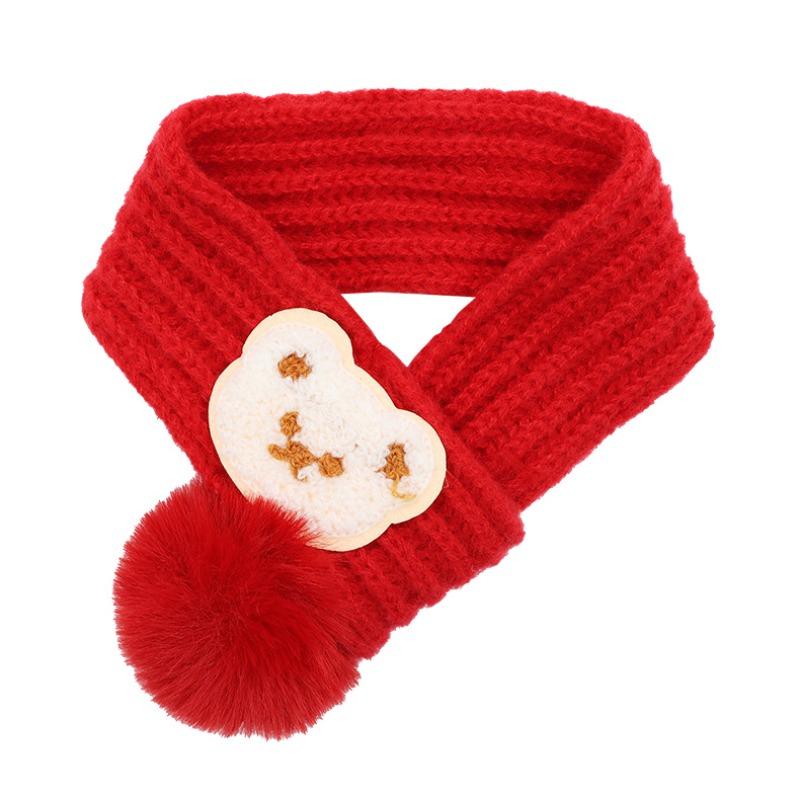 Winter Woolen Scarf for Pet Cats, Warm and Festive Scarf for The Spring Festival, Birthday Accessories for Dogs