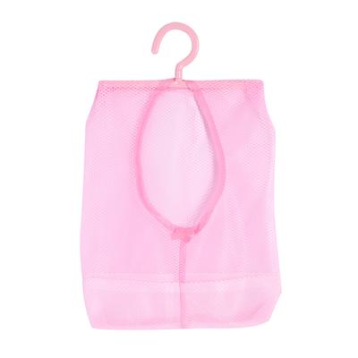 Mehrzweck-Aufbewahrungstasche aus Netzstoff zum Aufhängen für Socken, Strümpfe, BHs, Unterwäsche, Badezimmer, Rosa