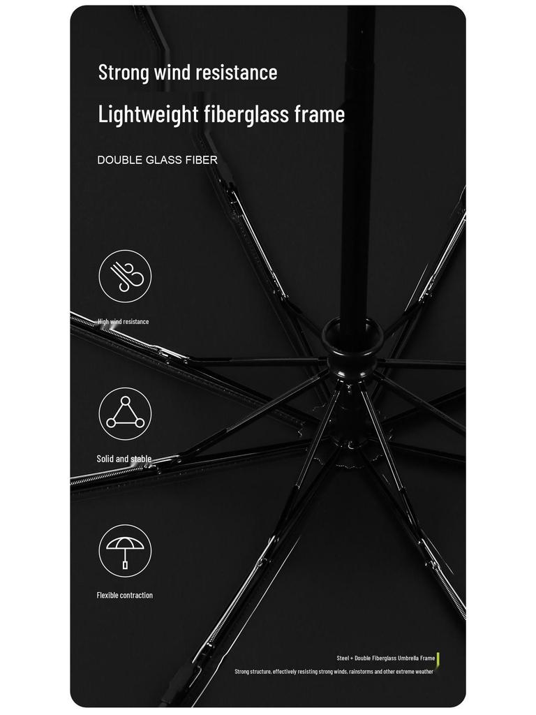 Auto Anti-Rebound Cartoon Umbrella for Female Students: Foldable, Portable, Dual-Use Sun and Rain Protection