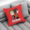 Federa per Cuscino Decorativa L-Liam Gallagher O-Oasis Definitely Maybe per 50cm 40cm 55cm 45*45cm 30cm Quadrata Federa per Cuscino da Camera da Letto