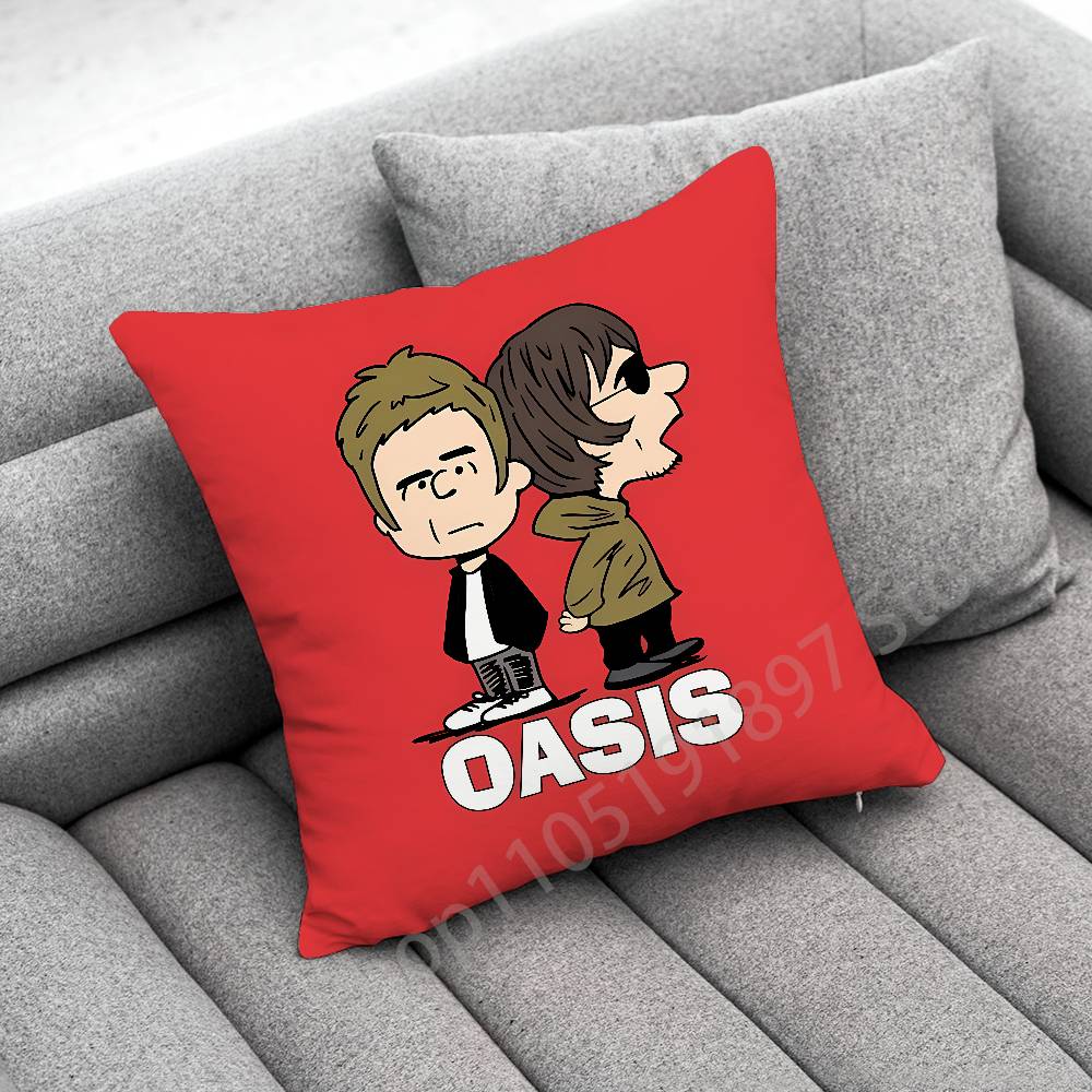 Federa per Cuscino Decorativa L-Liam Gallagher O-Oasis Definitely Maybe per 50cm 40cm 55cm 45*45cm 30cm Quadrata Federa per Cuscino da Camera da Letto