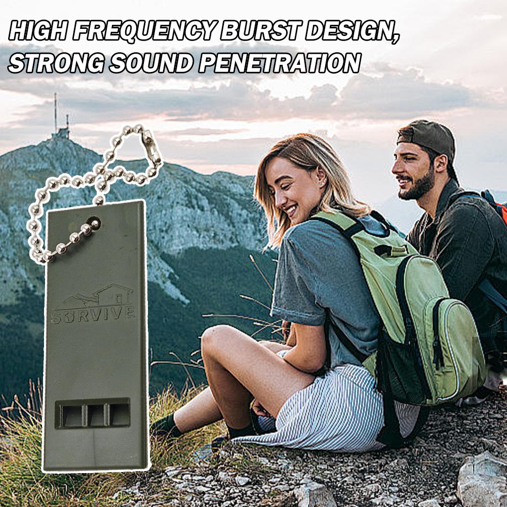 1-5 Dreifrequenz-Überlebenspfeife für den Außenbereich, Überlebens- und Rettungsausrüstung für den Außenbereich, hochfrequente Trainerpfeife