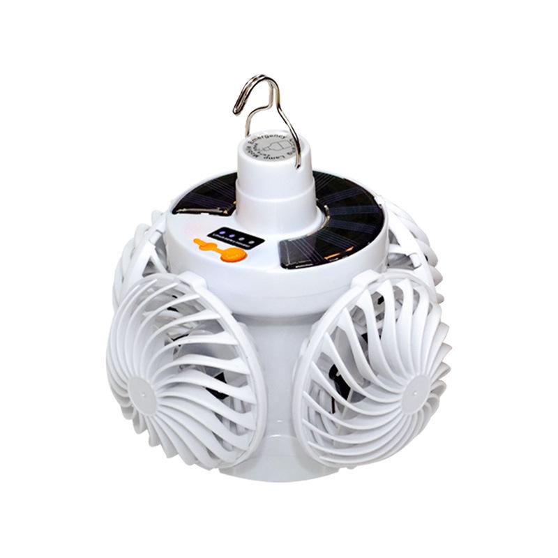 Cross-border Outdoor Camping Solar-Powered Fan with Large Capacity & Long Battery Life