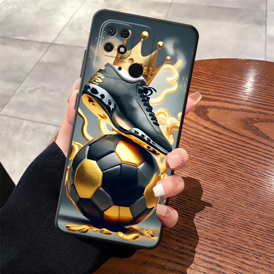 Funda Phone Cover Case for Xiaomi Mi 12X 12T Pro 11T 10T 14 13 Lite 12 11 Football Crown