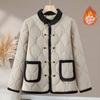 Winter velvet and velvet cotton-padded clothes, thickened disc-buckled retro cotton-padded jackets, warm cotton-padded jackets for women