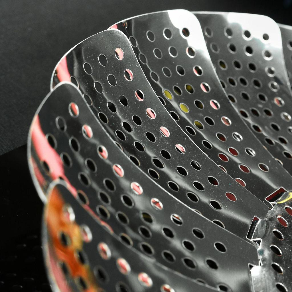 Stainless Steel Retractable Steamer Basket and Draining Rack
