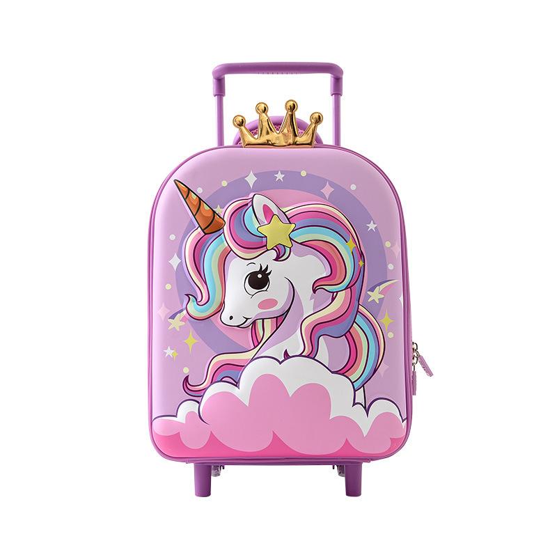 Baby Trolley Case Cartoon Animation Cute Kindergarten Children'S Bag Foreign Style Boys And Girls Suitcase