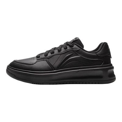 Li Ning Sports Lifestyle Series Simple Comfortable Lantern Festival Shock Absorption Rebound Low Top Casual Shoes Men Casual Shoes Black AGCV315-4
