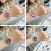 Women Quartz Watch Luxury Mesh Alloy Bracelet Adjustable Comfort Fit Precision Timekeeping Dress Watch for Office Party Gift