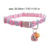 Adjustable Rainbow Lace Flower Cat Collar With Pendant Lace Pet Collar Suitable For Small Cats and Dogs Cat Collar With Bell
