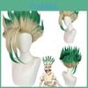 Dr Stone Ishigami Senkuu Short Style Cosplay Wig With Mechanized Craft For Costume Parties