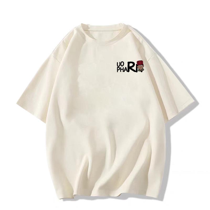 2025 Summer Women's Loose Fit Pure Cotton Oversized Short Sleeve T-shirt for Teens