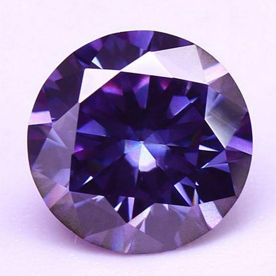 Round Multicolor Moissanite Stones: Red, Yellow, Blue, Green & Paraiba Colors