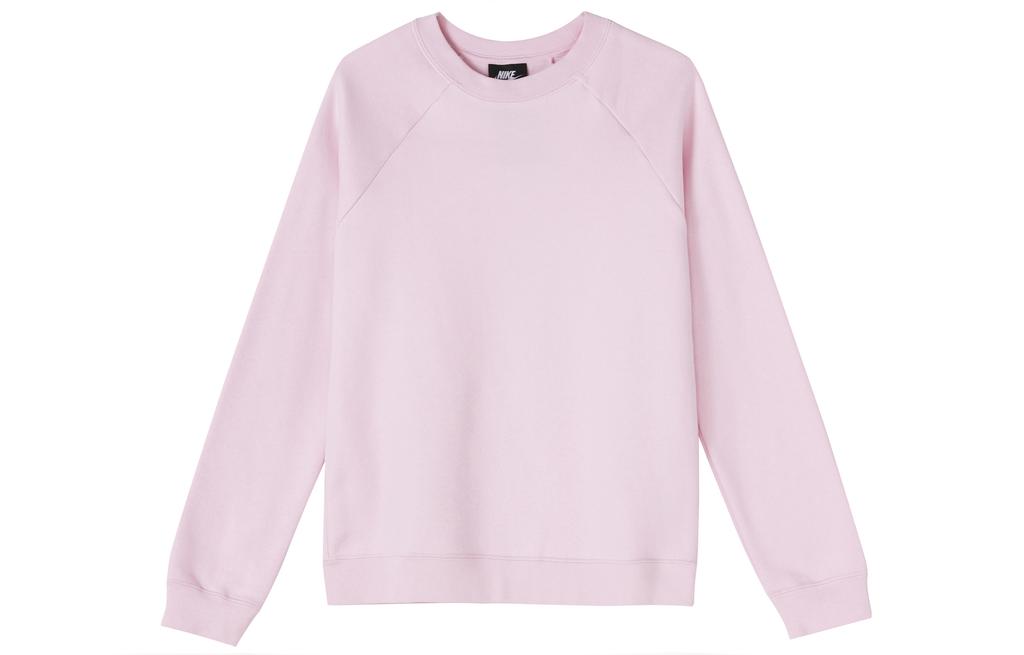 Women's Nike Sweatshirts Women's Pink Crew Neck Moderate Regular