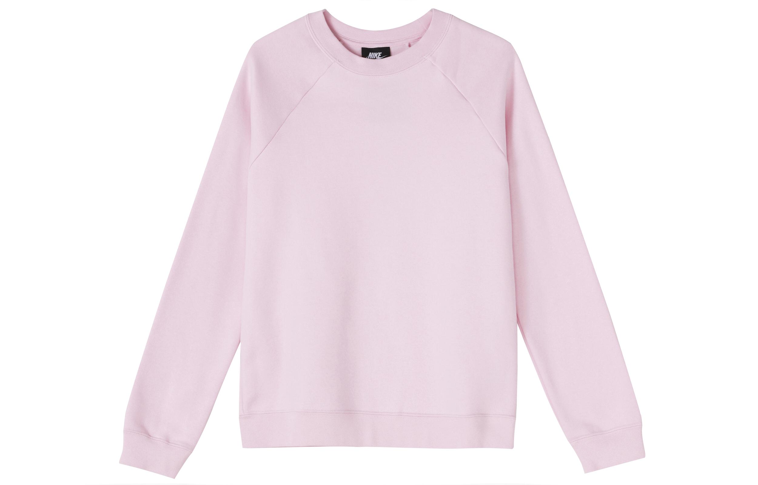 Nike Sweatshirts Women s Pink Crew Neck Moderate Regular BV7488-630 M