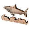 Starfishs Shape Seashells Display Box with Clear Acrylic Front Wood Seashells Holders for Shark Teeth Small Shadows Box