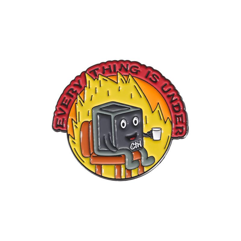 

Badge Unique Metal Brooch With Playful Cartoon Animal Design For Outfits Fashionable QHXZ2456