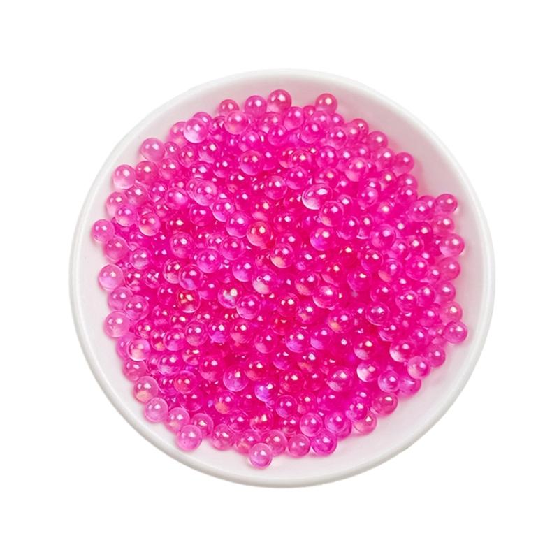 Glass Filler Beads 5 Mm, Round No-Hole Decorative Glass for Vases Styling, Gift Box, Craft Accent Pack