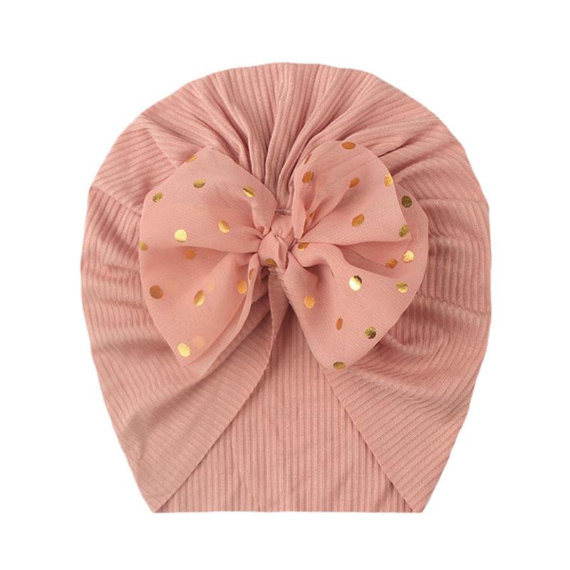 0–24 Monate glänzende Pailletten-Bowknot-Baby-Indianer-Turban-Kappe für Neugeborene, Mädchen, Jungen, weiche Baumwolle, elastische Motorhaube, Beanie-Mütze, Säuglings- und Kleinkind-Headwrap