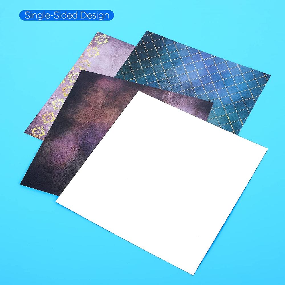 6"×6",Single-Sided Scrapbook Paper Pad,24 Sheets Cardstock Brilliant Life Pack Cardmaking Background Origami