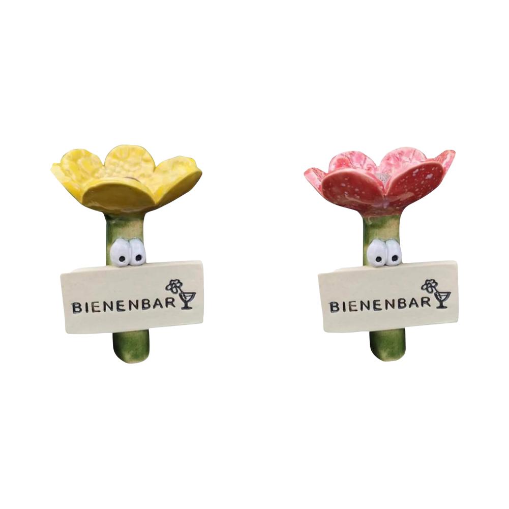 Insect Drinker Resin Simulated Flower Shaped Insect Drinking Tool Bee Drinkers Butterfly Drinking Cups for Wild Bees and Insects