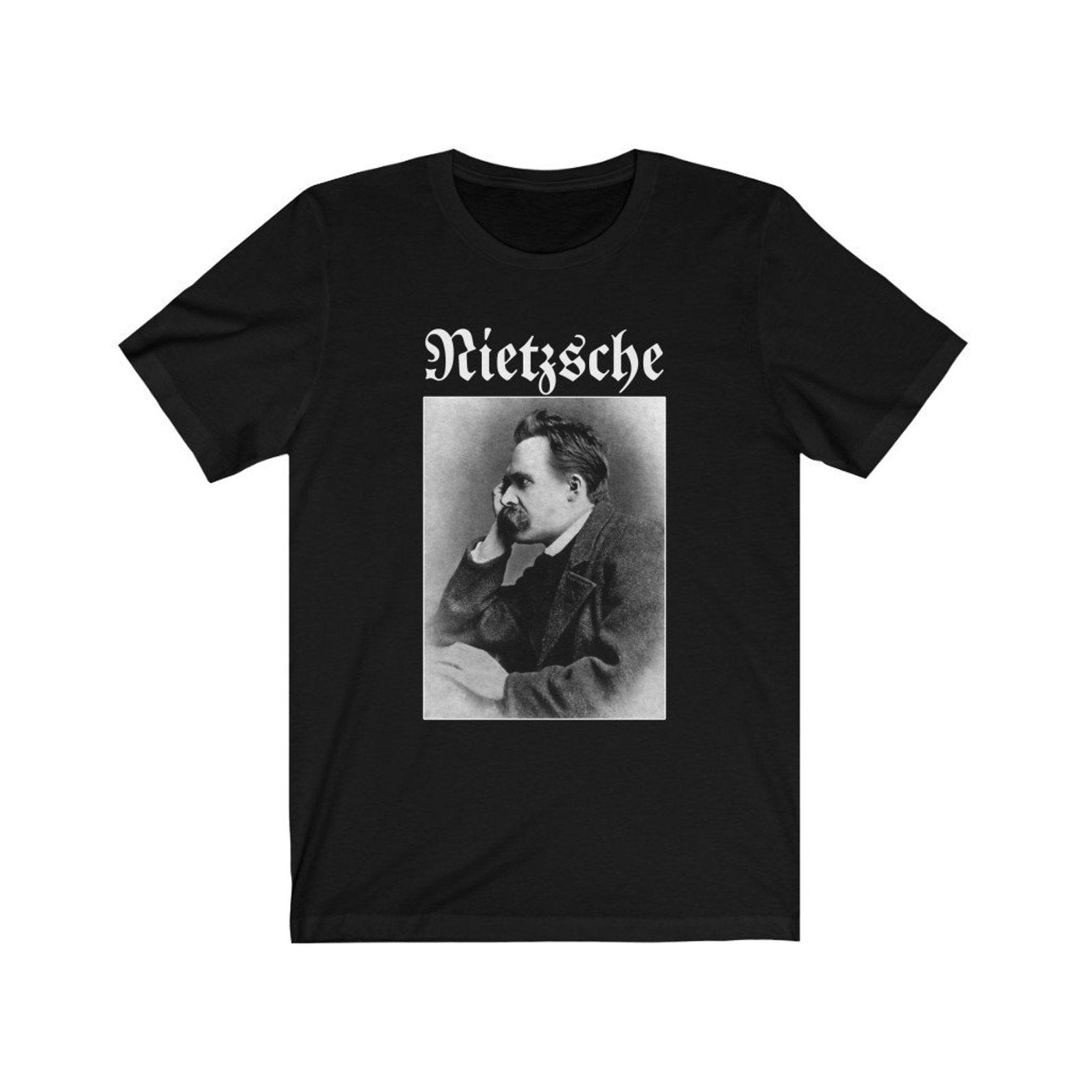 Nietzsche Blackletter Philosophy T-shirt M