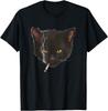 Lustiges rauchendes Katze T-Shirt Lustiges Meme T-Shirt Bestes Geschenk Damen Unisex Sommer Baumwolle Streetwear Grafik T-Shirts Ropa Hombre Mode