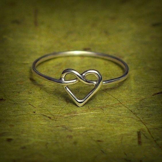 Love Woven Ring Ring Simple Versatile Jewelry Girlfriend Girlfriend Gift Female