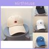 Trendy M Beige Letter Soft Brim Baseball Hat For Women Sunshield Summer