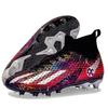Scarpe da Calcio High-Top Giovanili da Uomo per Competizione e Allenamento con Tacchetti Lunghi TF per Erba Sintetica.