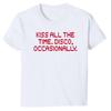 Kiss All The Time Disco Occasionally Baby Tee Cropped T-Shirt - Harry Inspired