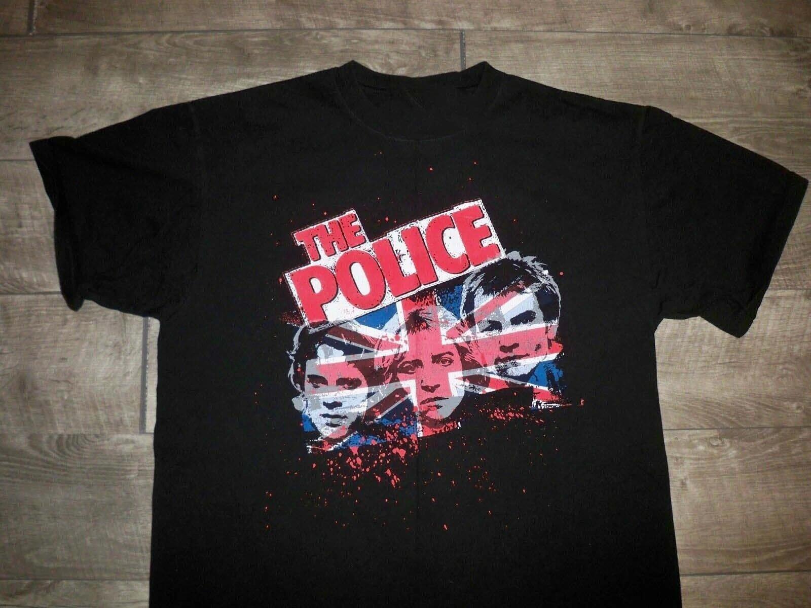 Reprint The Police World Tour Cotton Black Men S-234XL T-Shirt S
