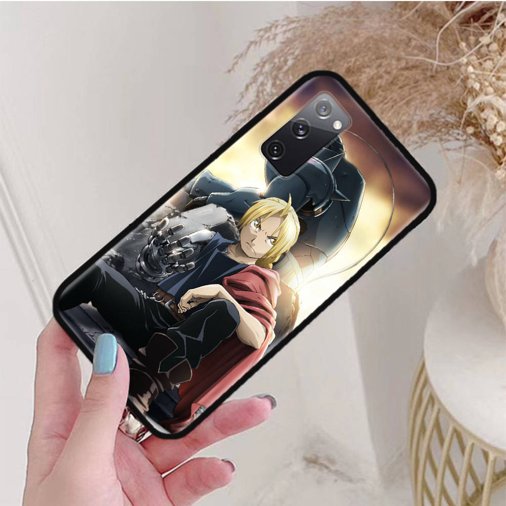 Black Case for Xiaomi Poco X6 X4 M5 M6 F5 F6 C65 C55 C50 C51 C40 Pro Redmi 14C A3X 13C 12C 11T 10A 9C Note 7 6 8A Plus W-66 Fullmetal Alchemist