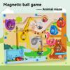 Magnetic digital bead magnetic maze toy for children's puzzle practice, attention and concentration training game for ages 2-6
