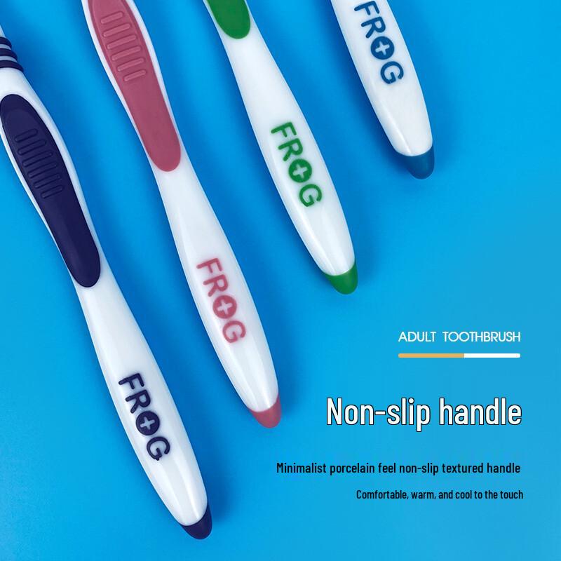 FROG Adult Soft Bristle Toothbrush 4-Pack
