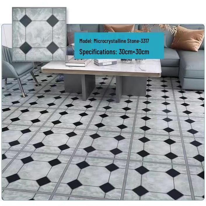 PVC Self-Adhesive Waterproof Stone Plastic Floor Sticker for Bathroom and Kitchen