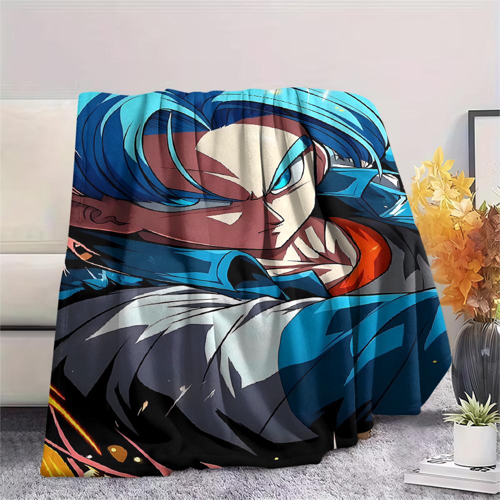 Dragon Ball characters Print Flannel Blanket,High quality Comfortable for All Seasons,Home Decor,Warmth and Comfort,Perfect for Christmas Gifts