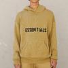Fear of God Essentials FW21 Knit Pullover With Thick Logo Unisex Sweatshirt Amber FOG-FW21-015