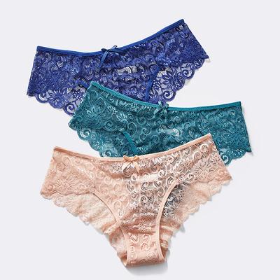 Sexy Traceless Transparent Pure Cotton Crotch Enlarged Triangle Pantie for Womens Panties Lace Underwear for Women